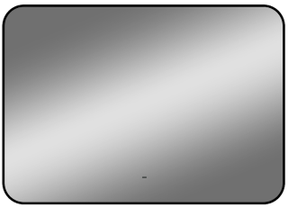 Зеркало с подсветкой Continent Torry ЗЛП1529 с бесконтактным сенсором 120x70см чёрный